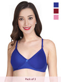 Solid Non Padded Bra (Pack Of 3)