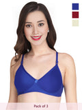 Solid Non Padded Bra (Pack Of 3)