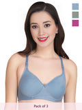 Solid Non Padded Bra (Pack Of 3)
