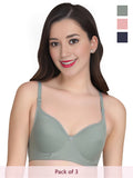 Solid Non Padded Bra (Pack Of 3)