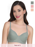 Solid Non Padded Bra (Pack Of 3)