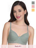 Solid Non Padded Bra (Pack Of 3)