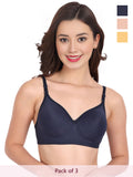 Solid Non Padded Bra (Pack Of 3)