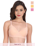 Solid Non Padded Bra (Pack Of 3)