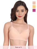 Solid Non Padded Bra (Pack Of 3)