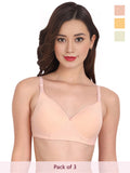 Solid Non Padded Bra (Pack Of 3)