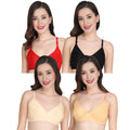 Solid Non Padded Bra (Pack Of 4)