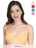 Solid Non Padded Bra (Pack Of 4)