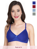 Solid Non Padded Bra (Pack Of 4)