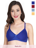 Solid Non Padded Bra (Pack Of 4)