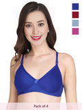 Solid Non Padded Bra (Pack Of 4)