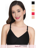 Solid Non Padded Bra (Pack Of 5)