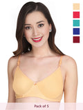 Solid Non Padded Bra (Pack Of 5)
