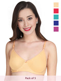 Solid Non Padded Bra (Pack Of 5)