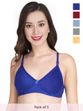 Solid Non Padded Bra (Pack Of 5)