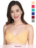 Solid Non Padded Bra (Pack Of 6)