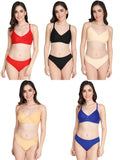 Padded Bra Panty Set (Pack Of 5)