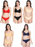 Padded Bra Panty Set (Pack Of 5)