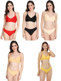 Padded Bra Panty Set (Pack Of 5)