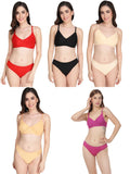 Padded Bra Panty Set (Pack Of 5)