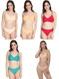 Padded Bra Panty Set (Pack Of 5)