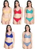 Padded Bra Panty Set (Pack Of 5)