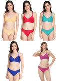 Padded Bra Panty Set (Pack Of 5)