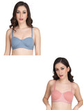 Women Everyday Half Cup Padded Bra (Pack Of 2)