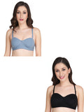 Women Everyday Half Cup Padded Bra (Pack Of 2)