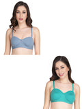 Women Everyday Half Cup Padded Bra (Pack Of 2)