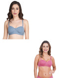 Women Everyday Half Cup Padded Bra (Pack Of 2)