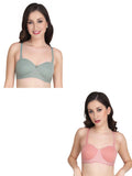 Women Everyday Half Cup Padded Bra (Pack Of 2)