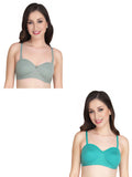 Women Everyday Half Cup Padded Bra (Pack Of 2)
