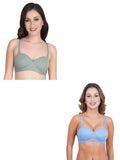 Women Everyday Half Cup Padded Bra (Pack Of 2)