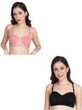 Women Everyday Half Cup Padded Bra (Pack Of 2)