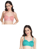 Women Everyday Half Cup Padded Bra (Pack Of 2)