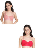 Women Everyday Half Cup Padded Bra (Pack Of 2)