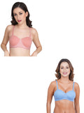 Women Everyday Half Cup Padded Bra (Pack Of 2)
