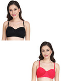Women Everyday Half Cup Padded Bra (Pack Of 2)