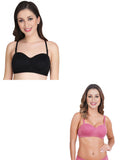 Women Everyday Half Cup Padded Bra (Pack Of 2)