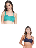 Women Everyday Half Cup Padded Bra (Pack Of 2)