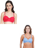 Women Everyday Half Cup Padded Bra (Pack Of 2)