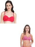 Women Everyday Half Cup Padded Bra (Pack Of 2)