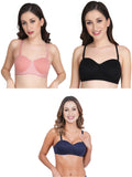 Women Everyday Half Cup Padded Bra (Pack Of 3)