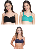 Women Everyday Half Cup Padded Bra (Pack Of 3)