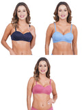 Women Everyday Half Cup Padded Bra (Pack Of 3)