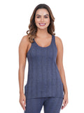 Liigne Women's Cotton Blend Thermal Sleeveless Top