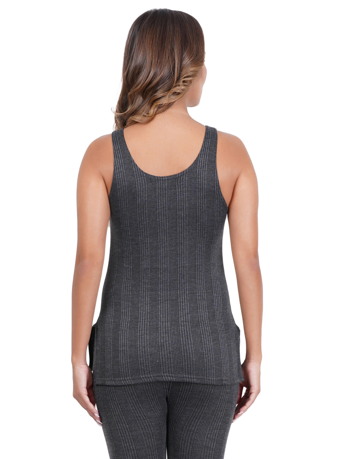 Liigne Women's Cotton Blend Thermal Sleeveless Top