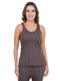 Liigne Women's Cotton Blend Thermal Sleeveless Top