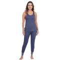 Women's Cotton Blend Sleeveless Top and Bottom Thermal Set